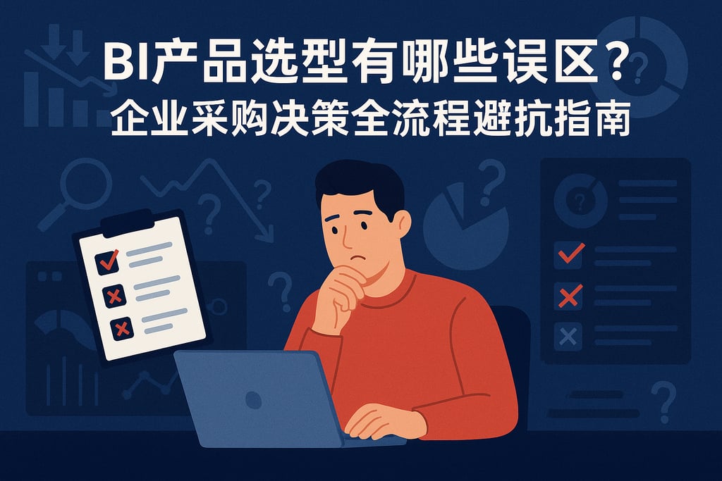 BI产品选型有哪些误区？企业采购决策全流程避坑指南"